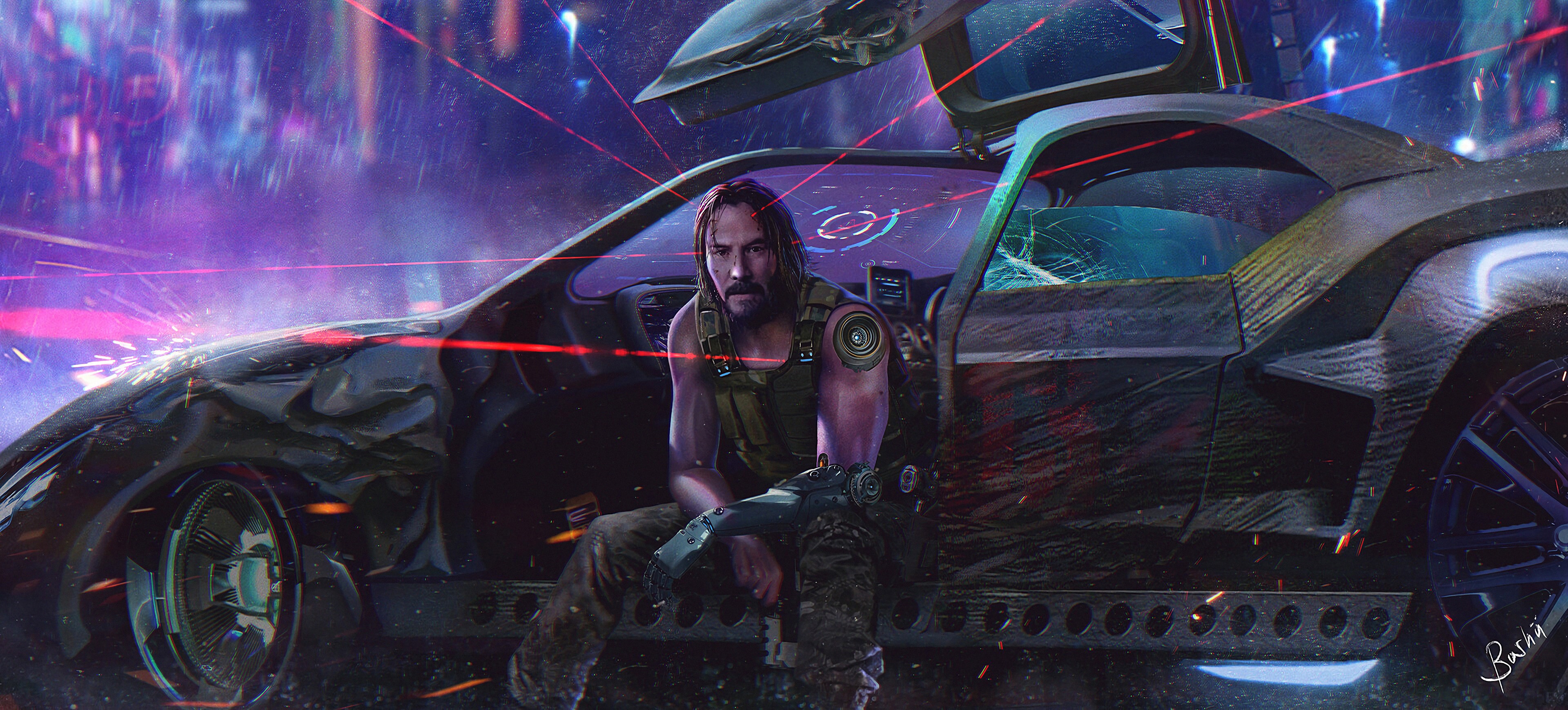 Keanu Reeves Romantic Cyberpunk 2077 Wallpapers