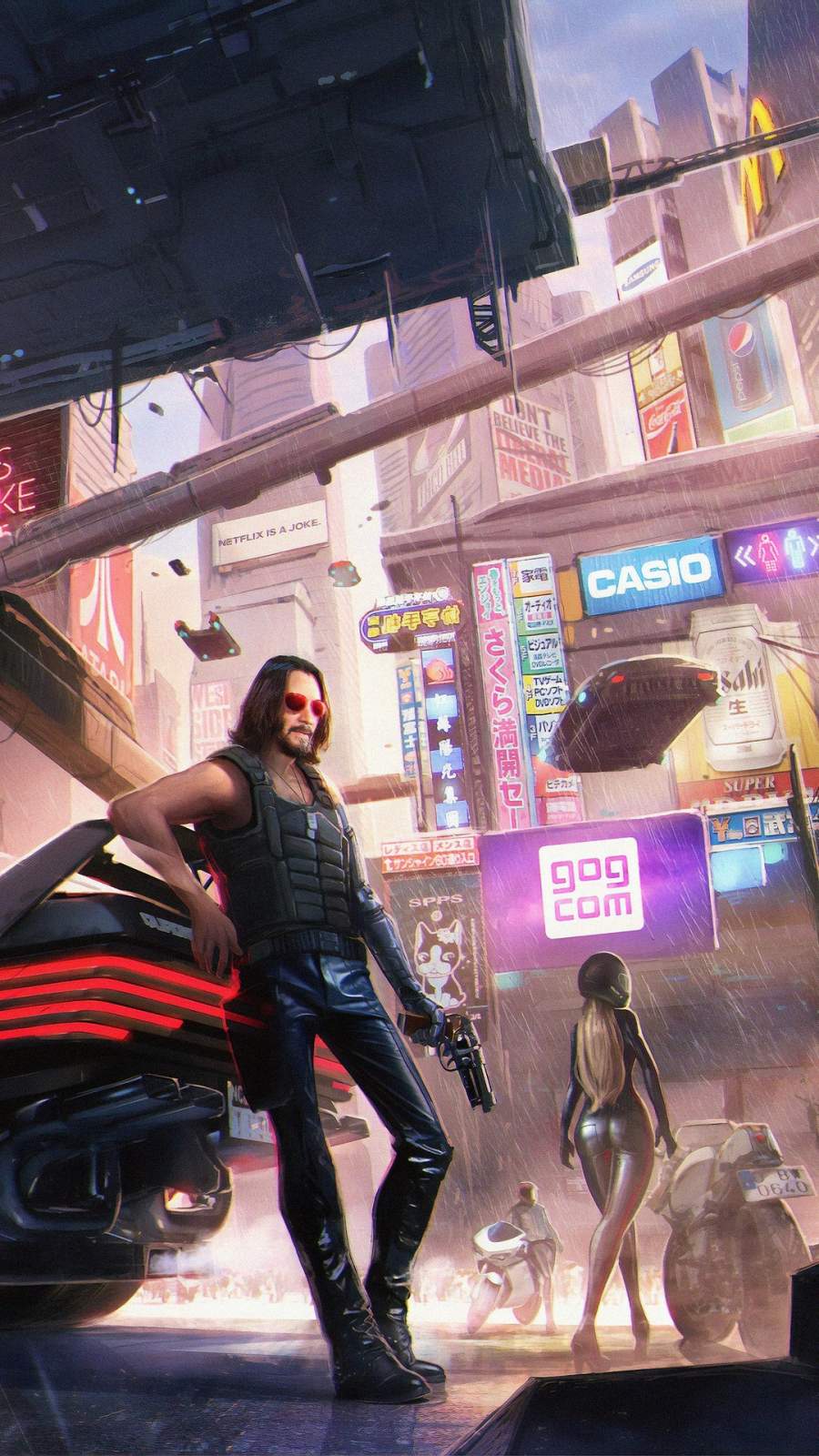 Keanu Reeves Romantic Cyberpunk 2077 Wallpapers