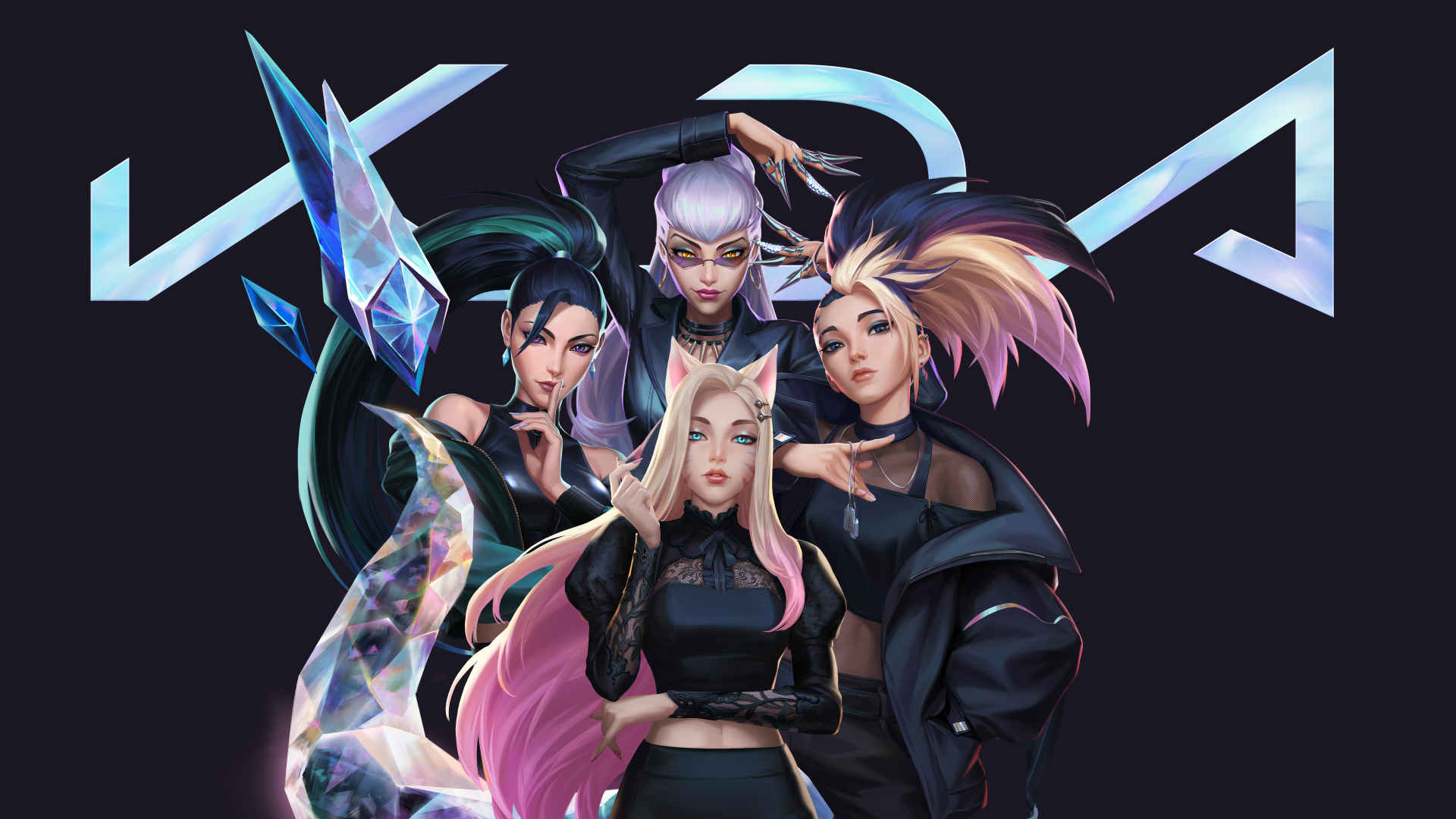 K-Pop League Of Legends  K/DA Girls 8K Wallpapers