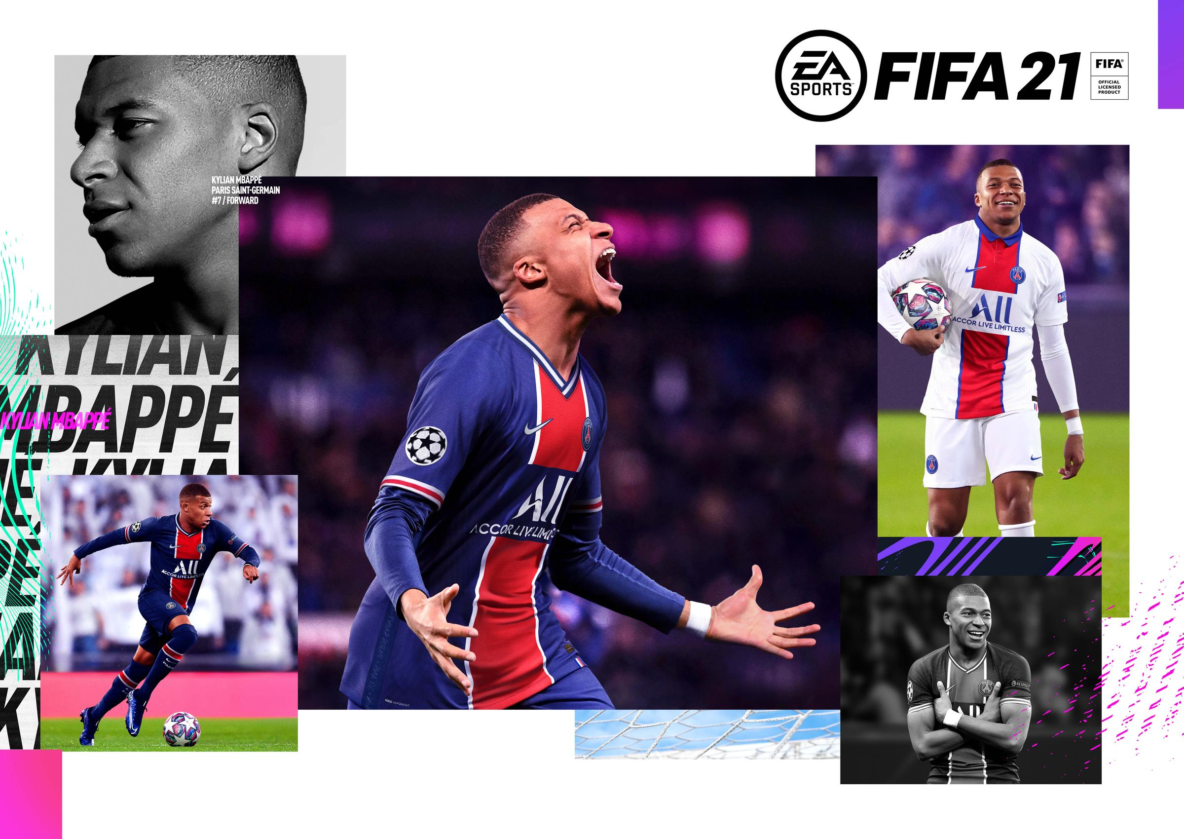 Kylian Mbappe FIFA 22 Game Wallpapers