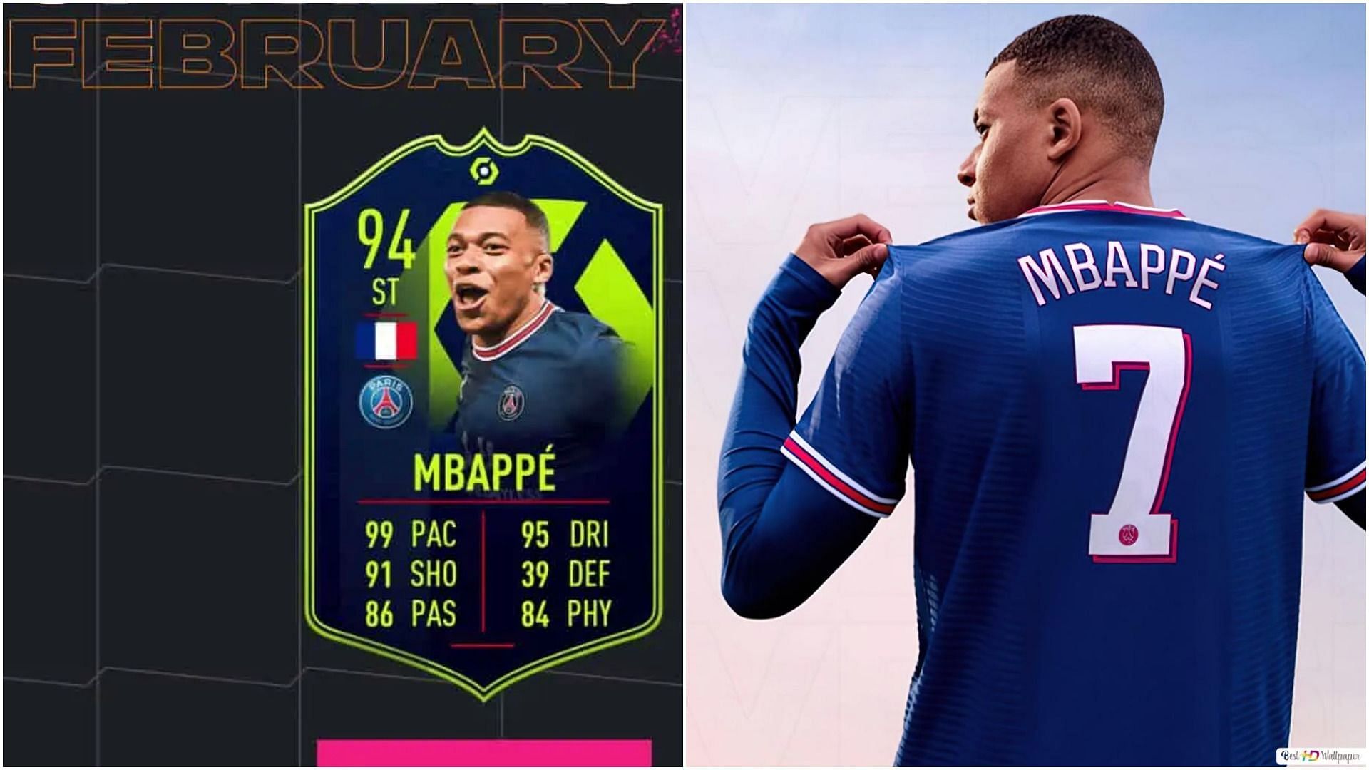 Kylian Mbappe FIFA 22 Game Wallpapers