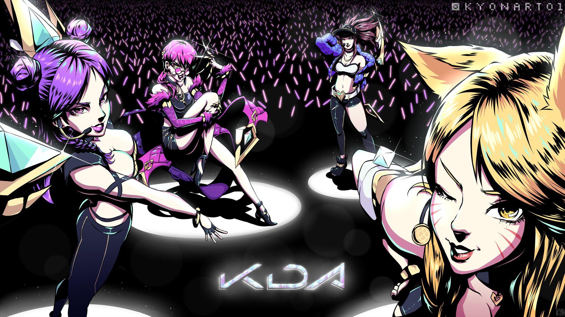 League Of Legends  K/DA Group 8K Wallpapers