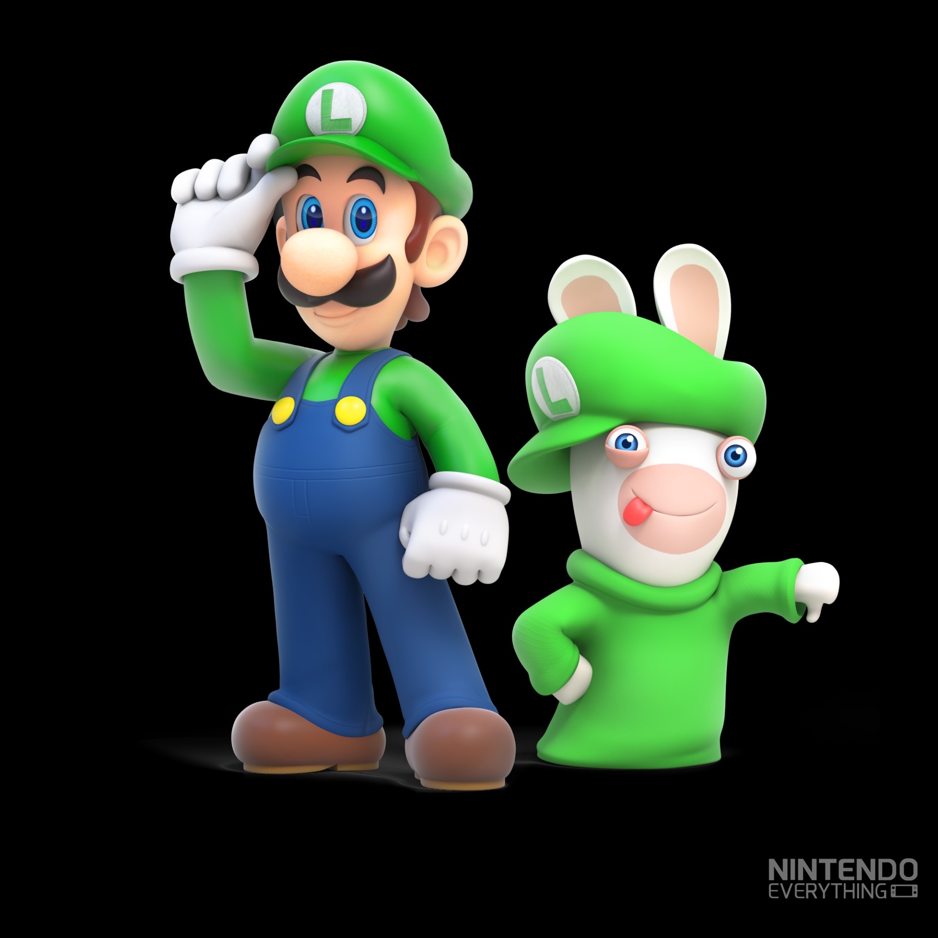 Luigi Mario Raving Rabbids Wallpapers