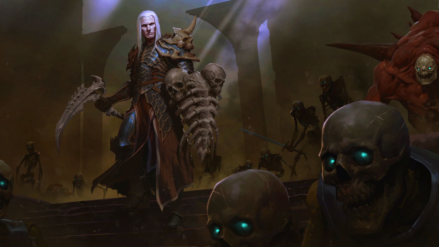 Magic Legends Dark and Dangerous Necromancer Wallpapers