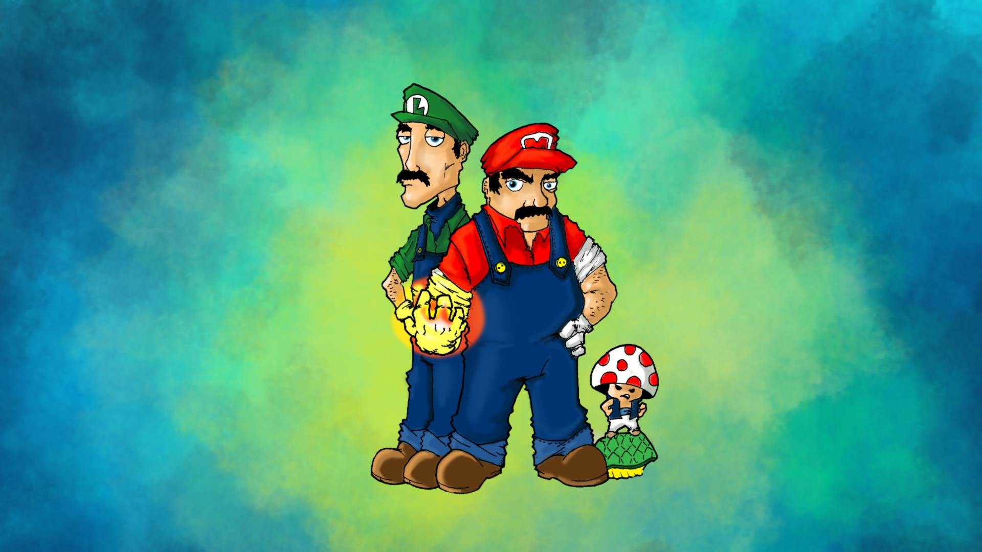 Mario Luigi Green Wallpapers