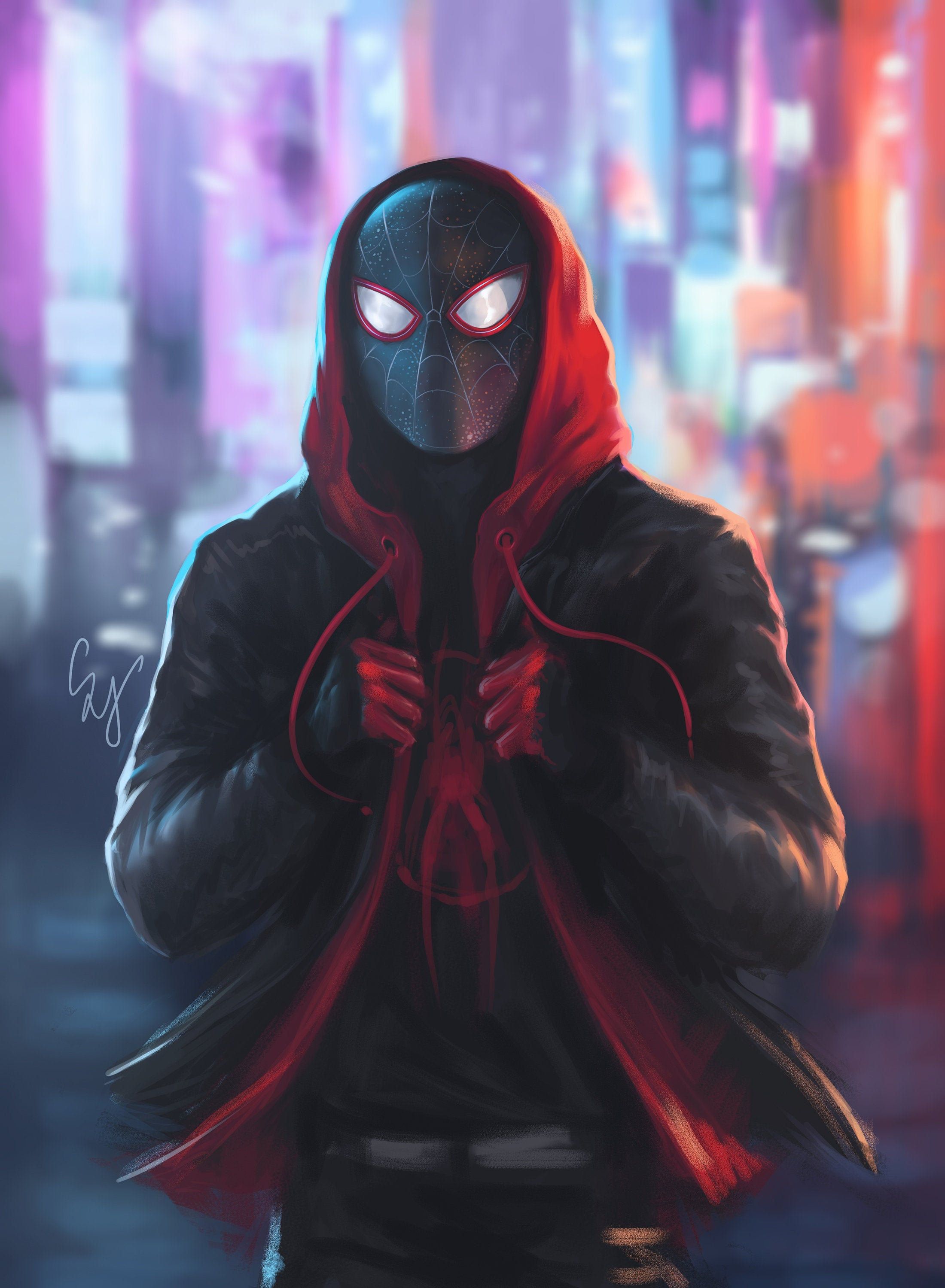 Marvel's Spider-Man Miles Morales Cyberpunk Suit Wallpapers