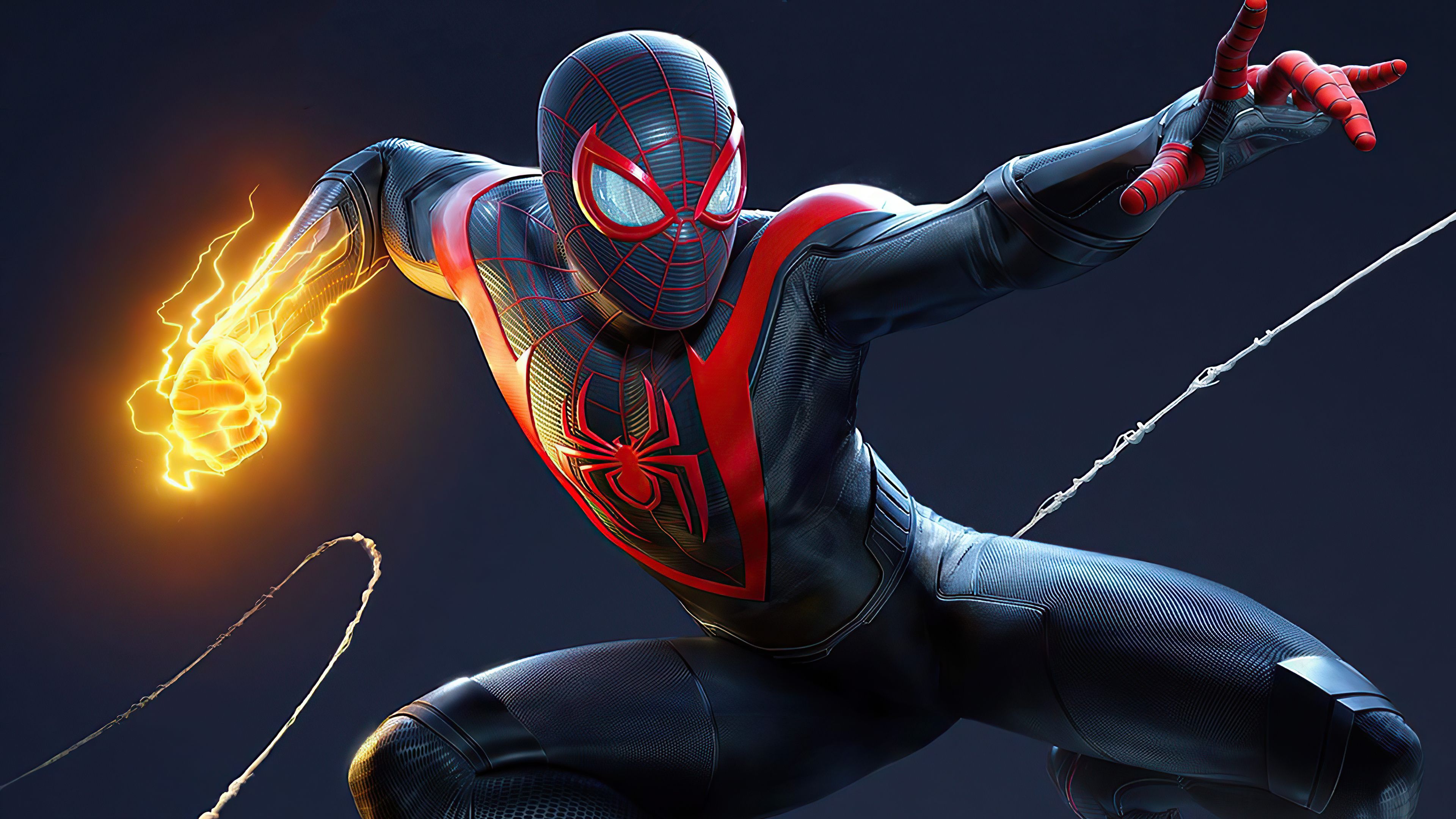 Marvels Spiderman Miles Morales White Suit Wallpapers