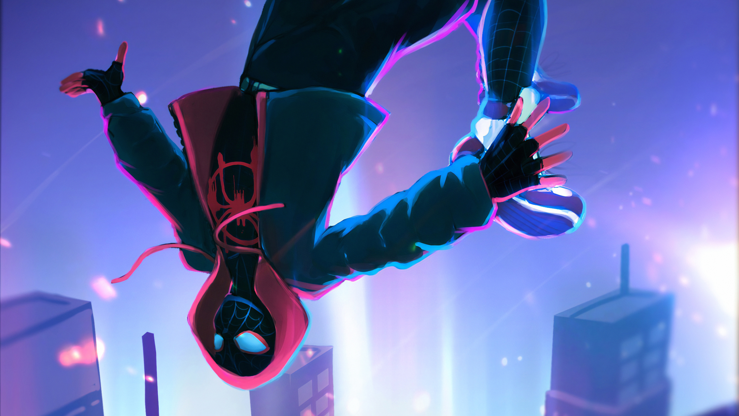 Miles Morales Spider-Man Falling Cool Wallpapers