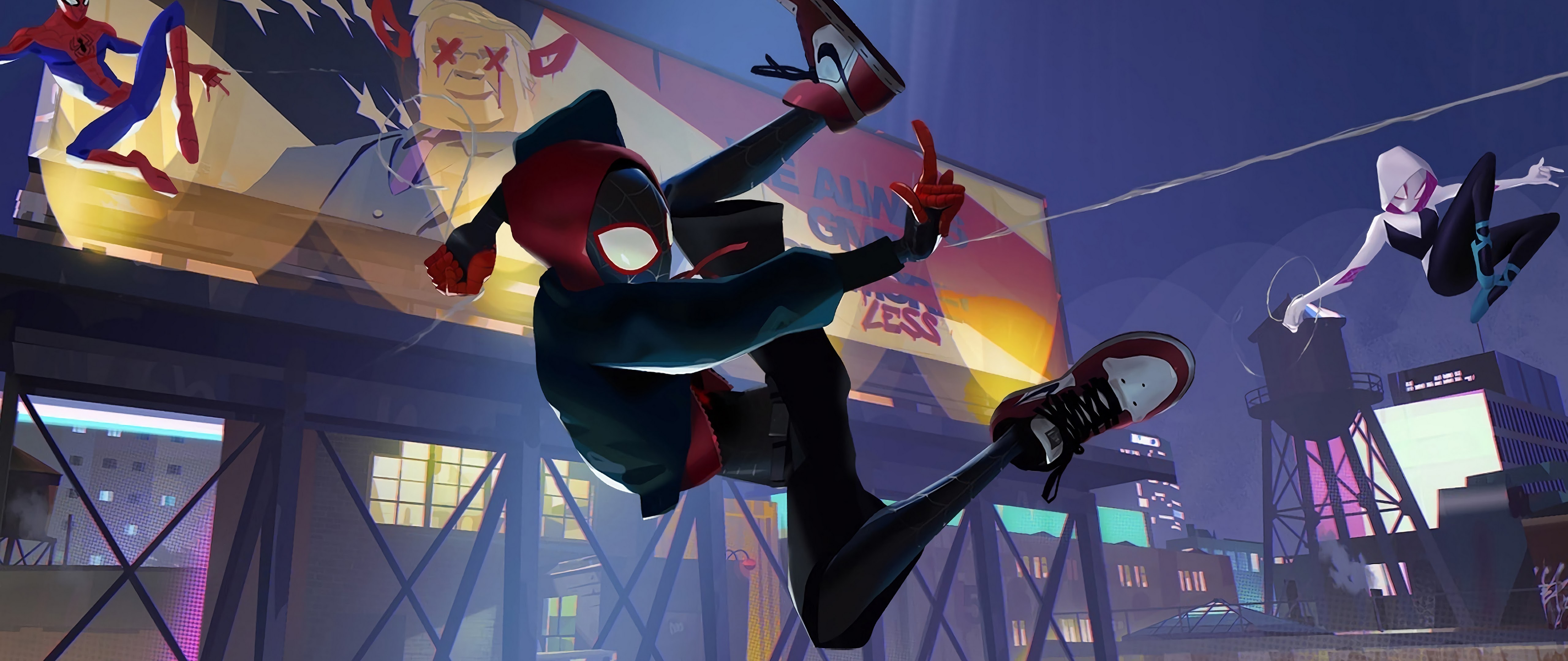 Miles Morales Spider-Man Falling Cool Wallpapers