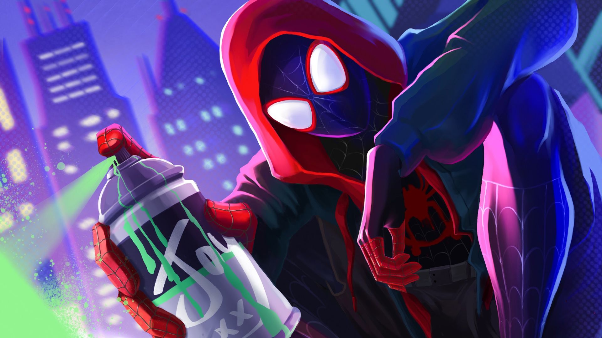 Miles Morales Spider-Man Falling Cool Wallpapers