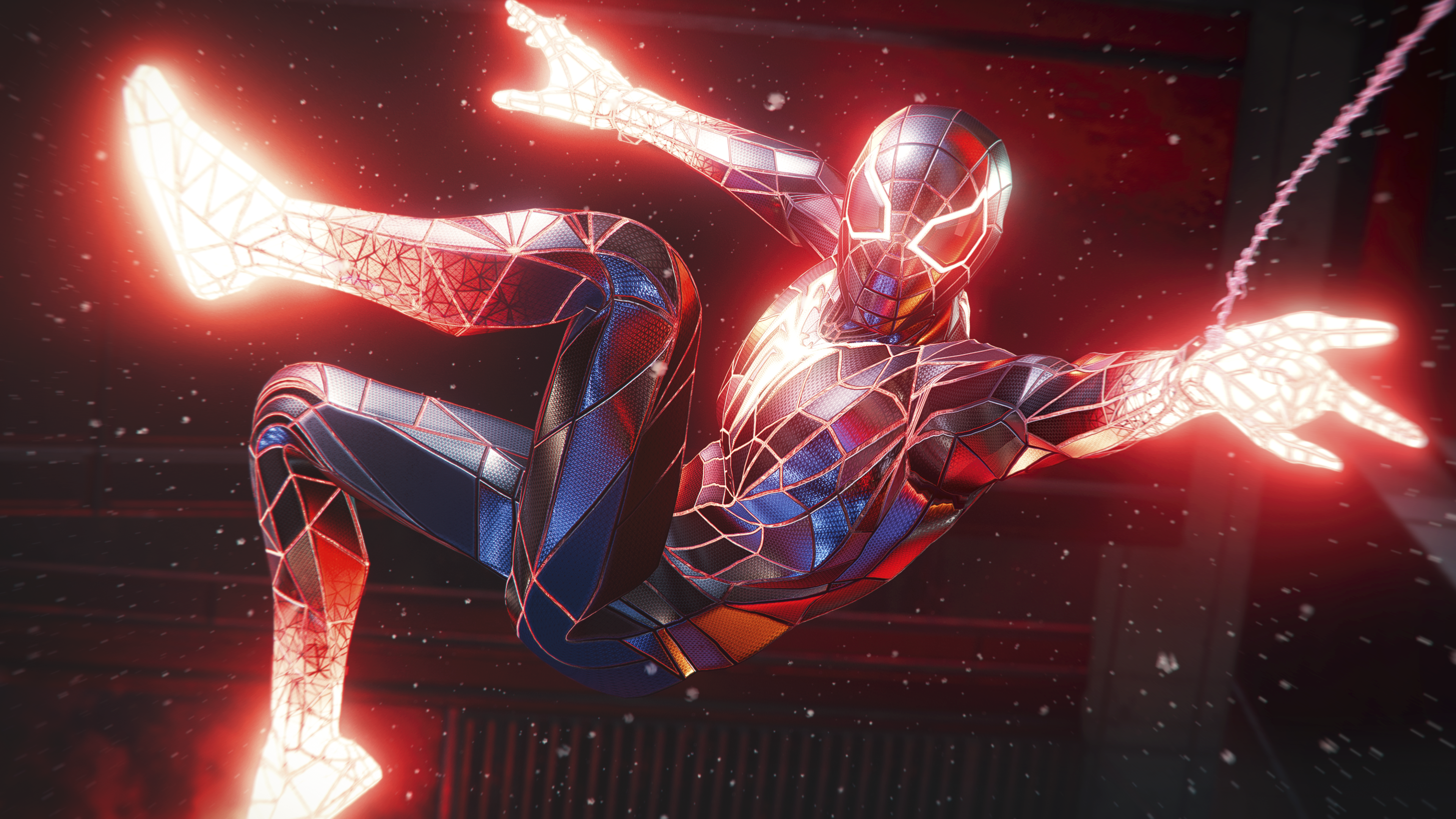 Miles Morales Spider-Man Fire Hand Wallpapers