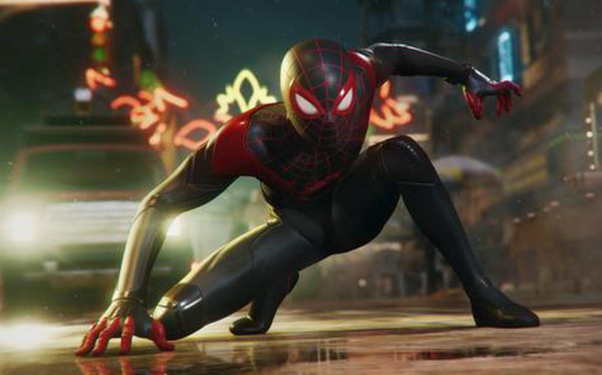 Miles Morales Spider-Man Fire Hand Wallpapers