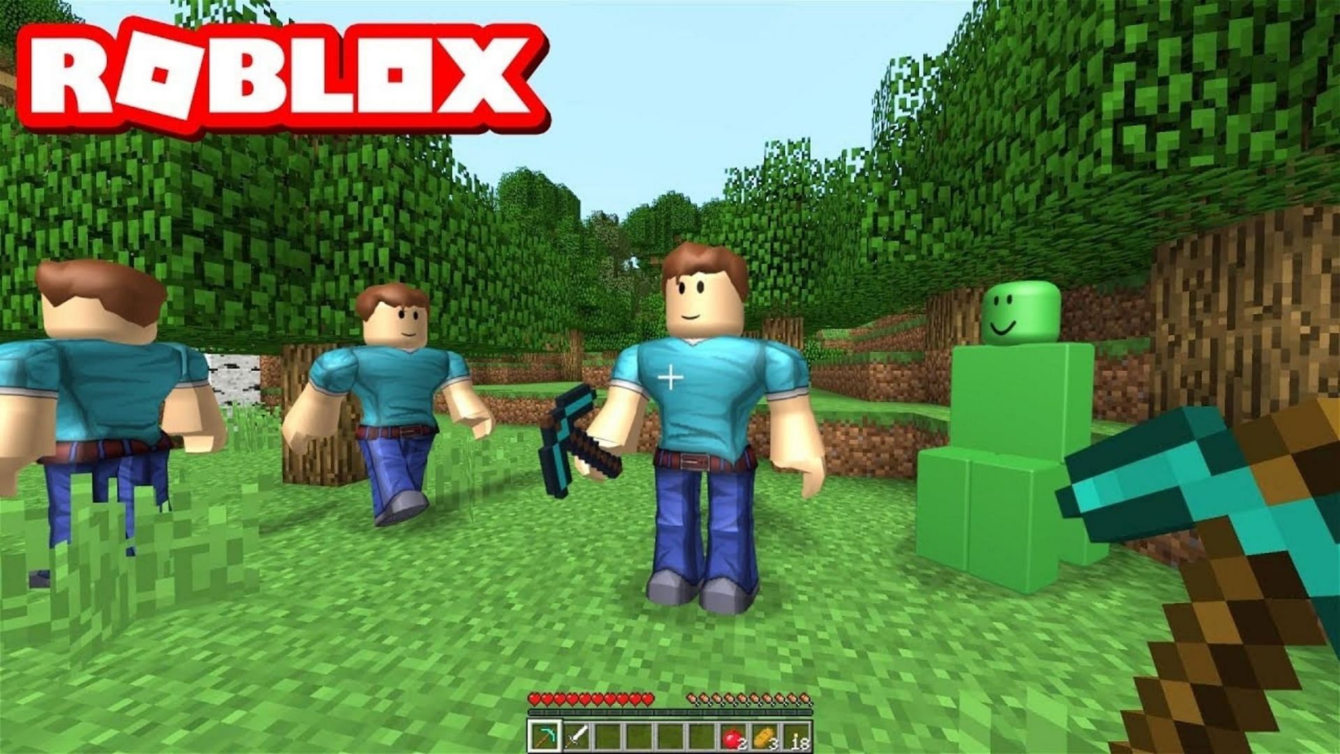 minecraft and roblox Wallpapers