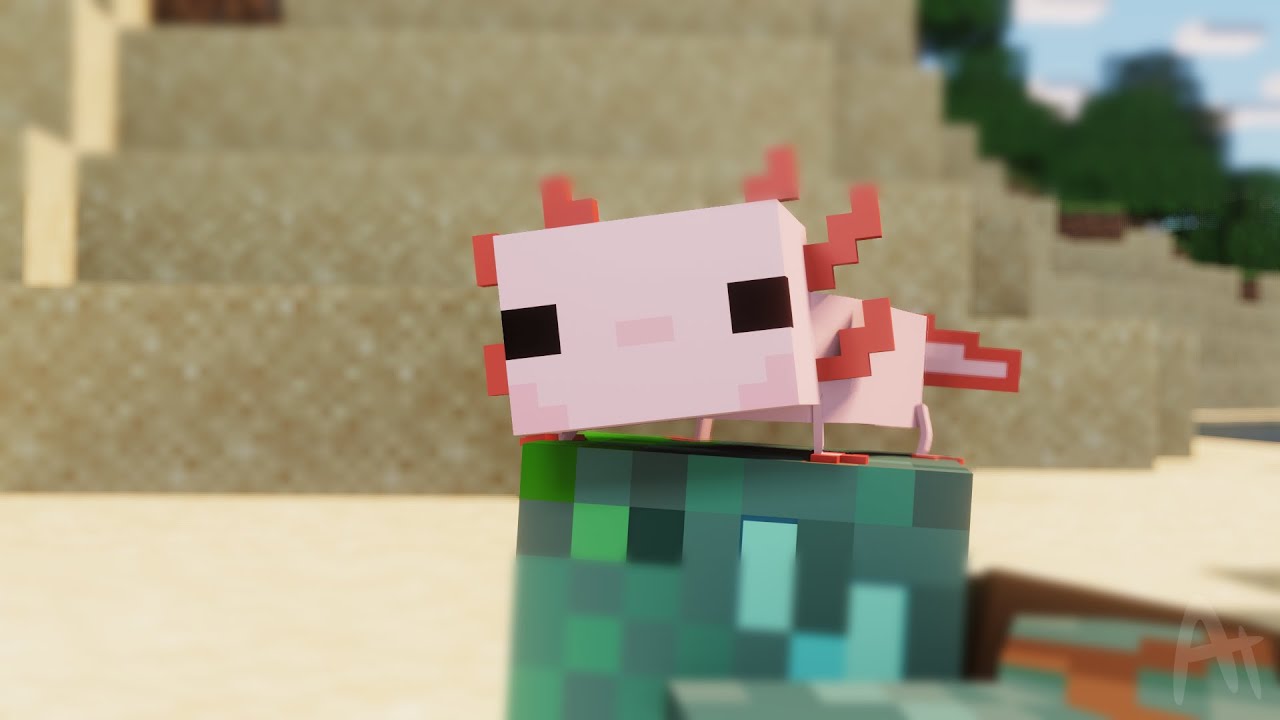 minecraft axolotl Wallpapers