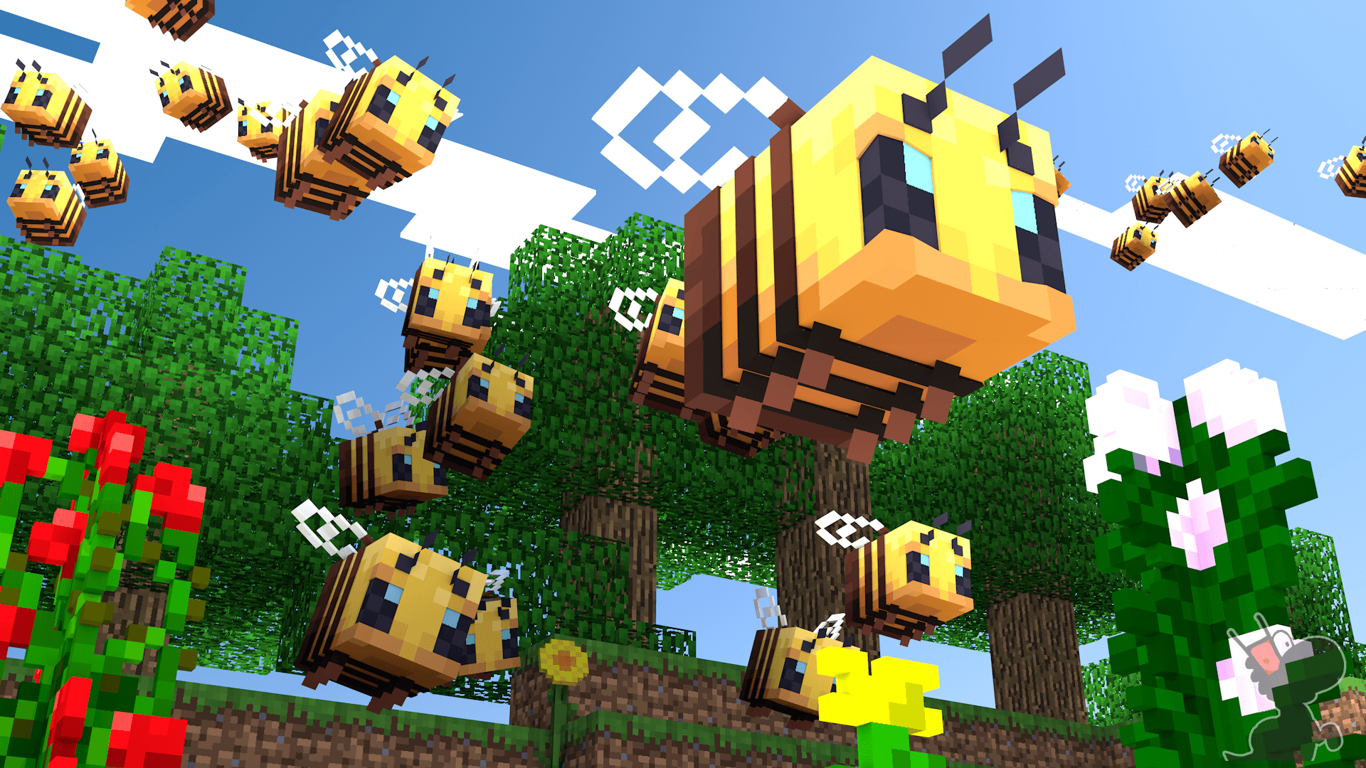 minecraft bee Wallpapers