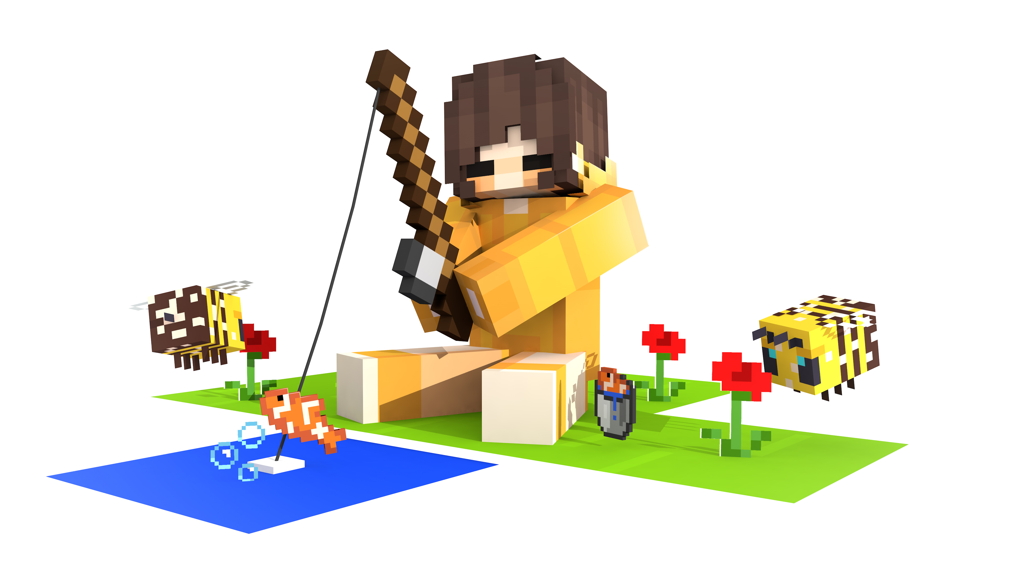 minecraft bee Wallpapers