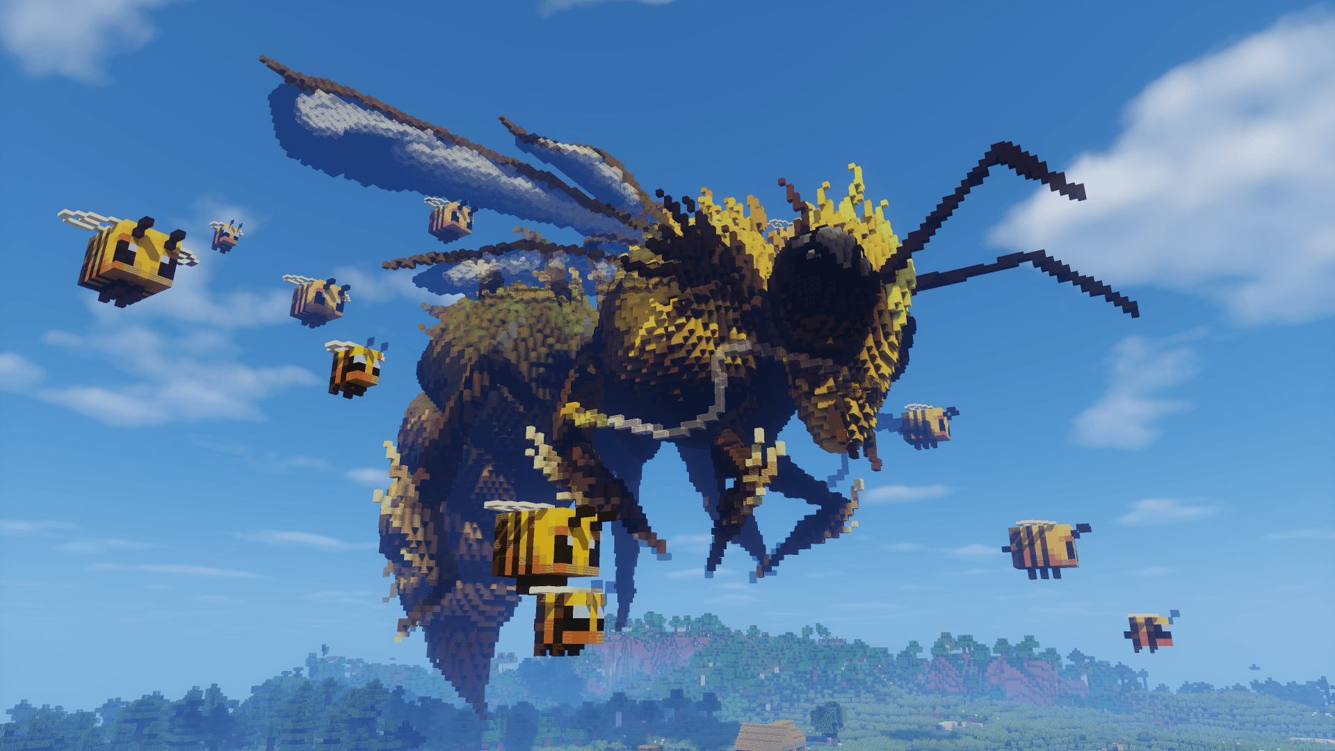 minecraft bee Wallpapers