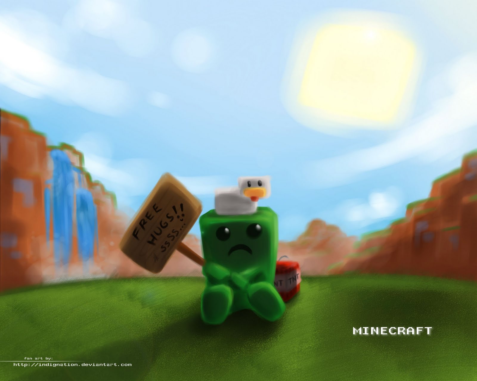 minecraft cartoon Wallpapers