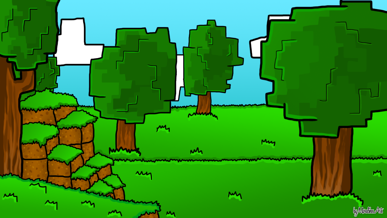 minecraft cartoon Wallpapers