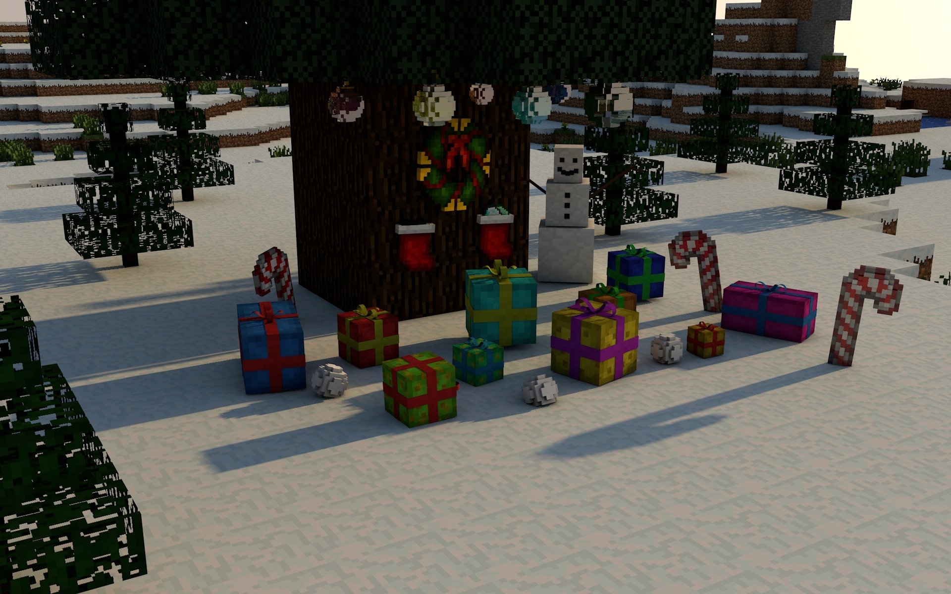 minecraft christmas Wallpapers