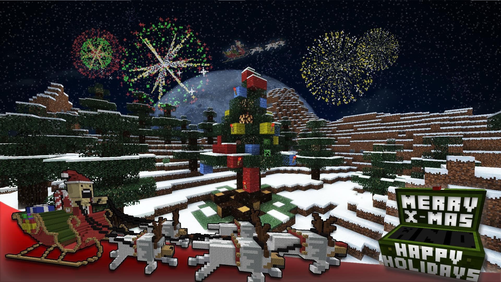 minecraft christmas Wallpapers