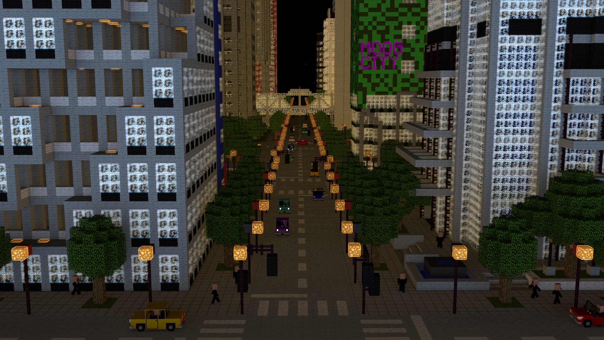 minecraft city Wallpapers