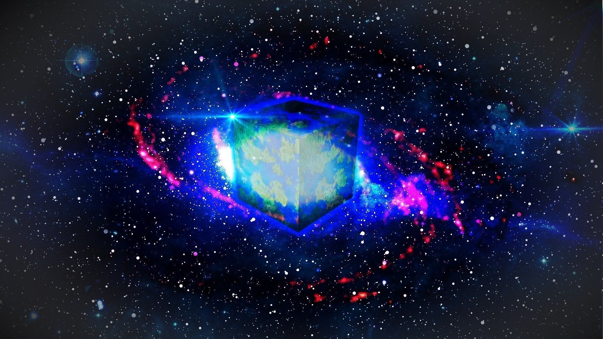 minecraft galaxy Wallpapers