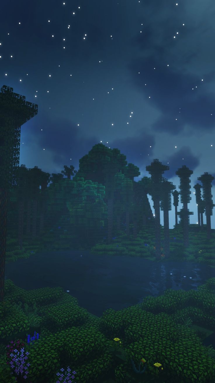 minecraft night Wallpapers