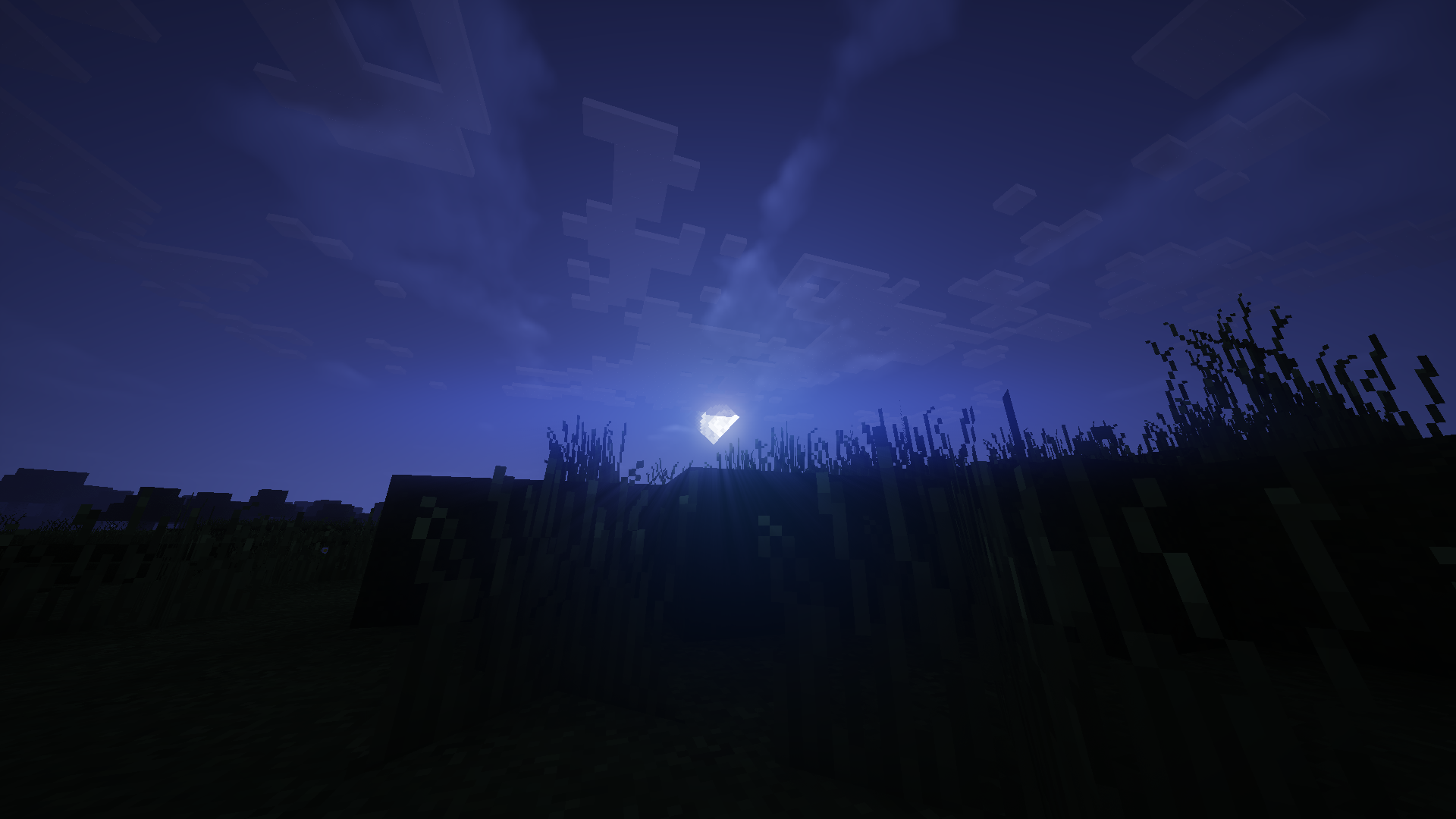 minecraft night Wallpapers