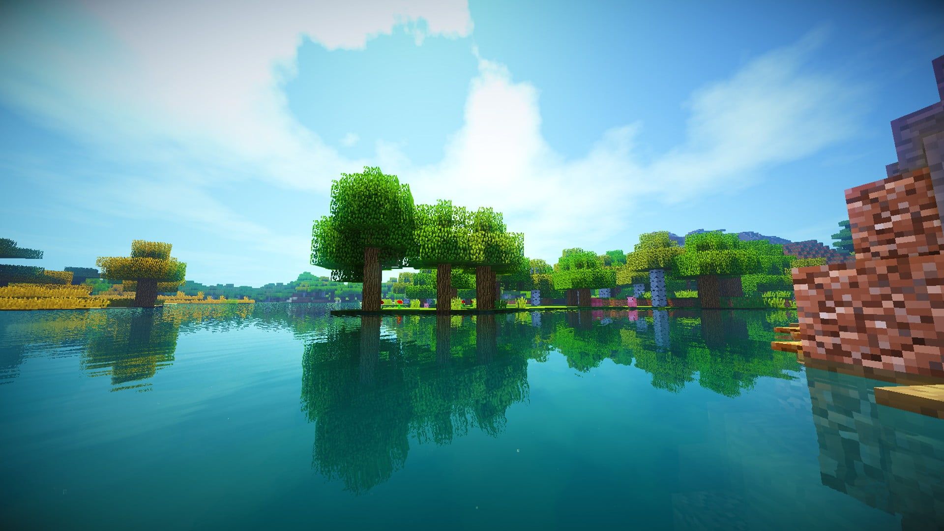 minecraft shaders Wallpapers