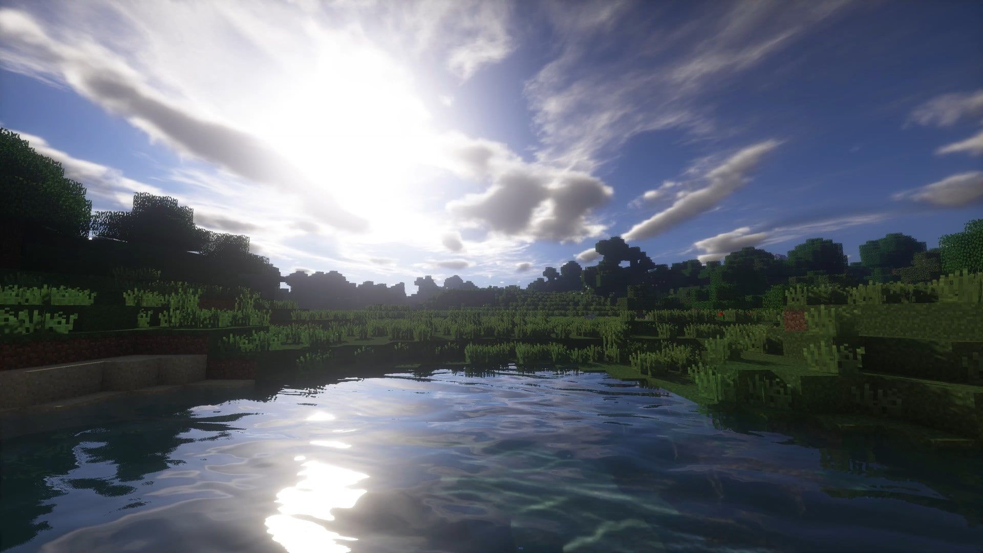 minecraft shaders Wallpapers