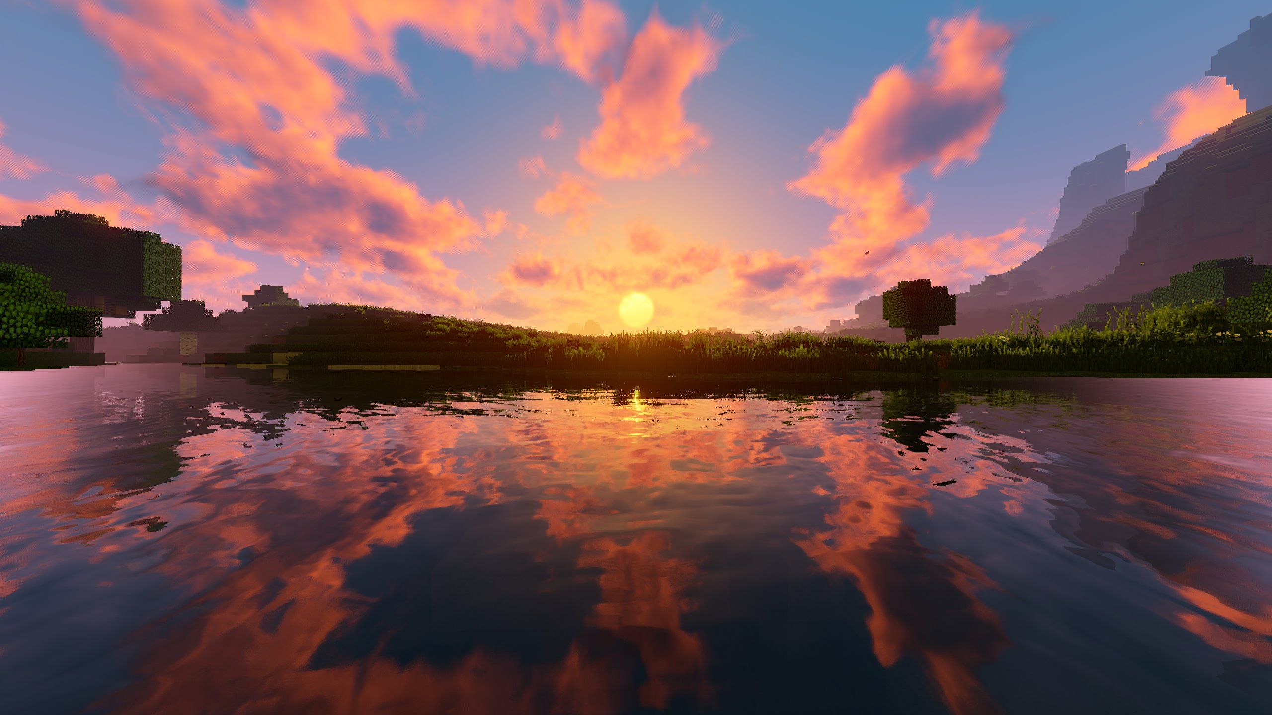 minecraft shaders Wallpapers