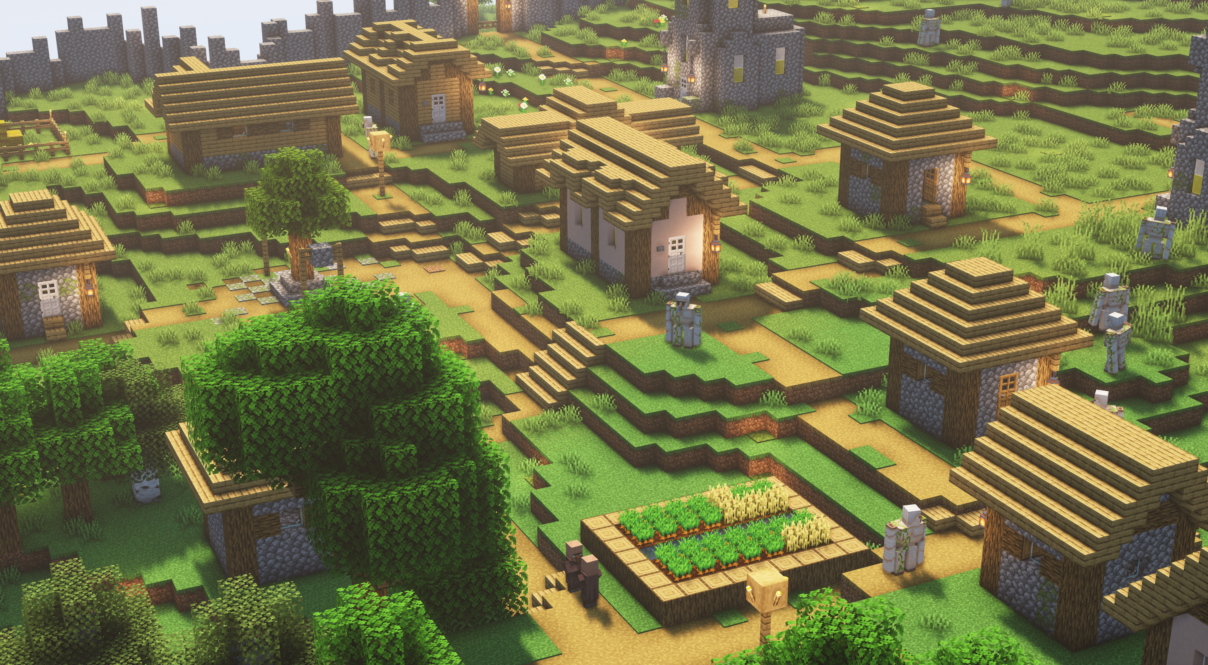 minecraft village wallpapers Wallpapers