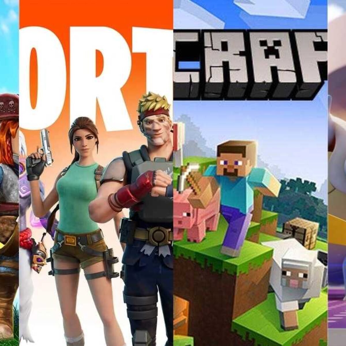 minecraft vs fortnite Wallpapers