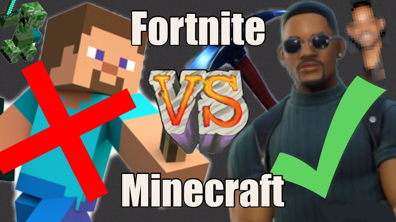 minecraft vs fortnite Wallpapers