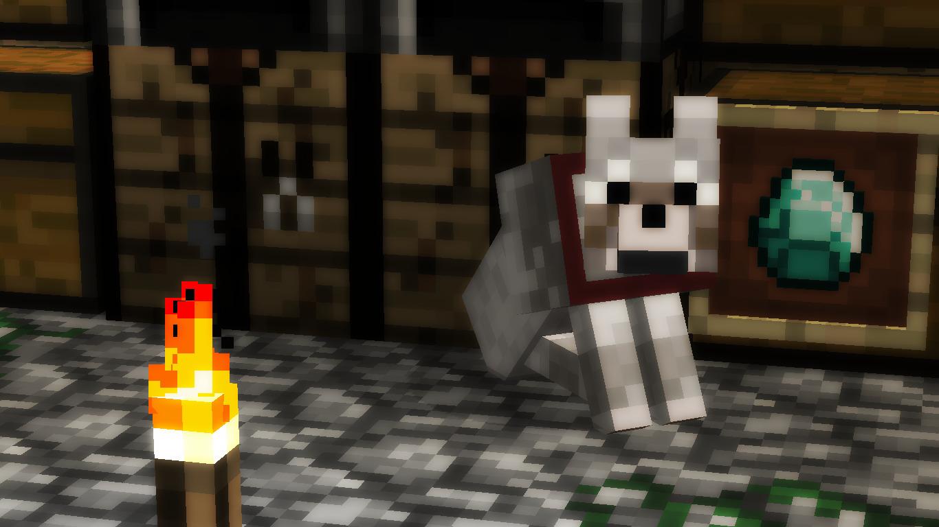 minecraft wolf Wallpapers