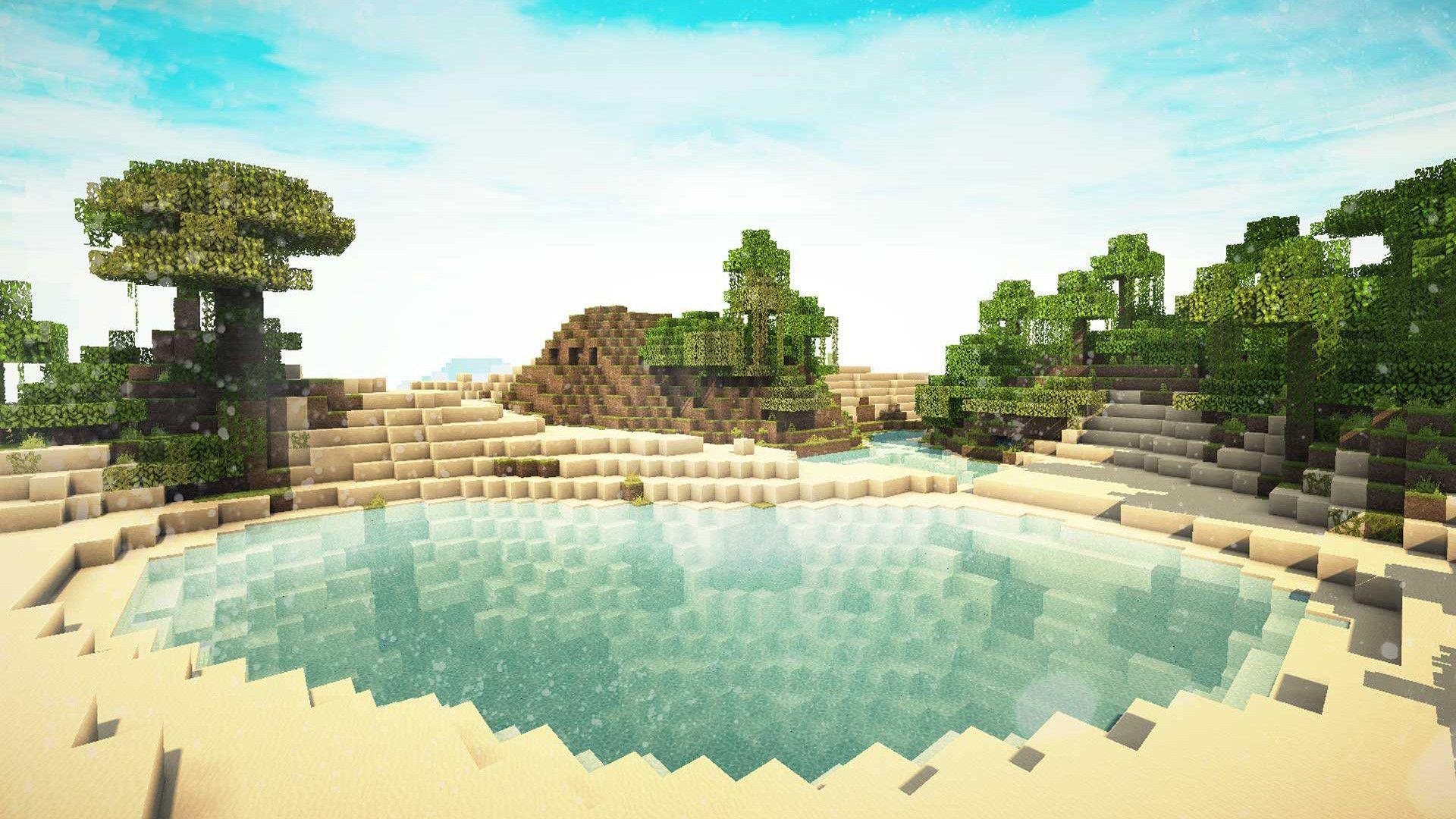 minecraft world backgrounds Wallpapers
