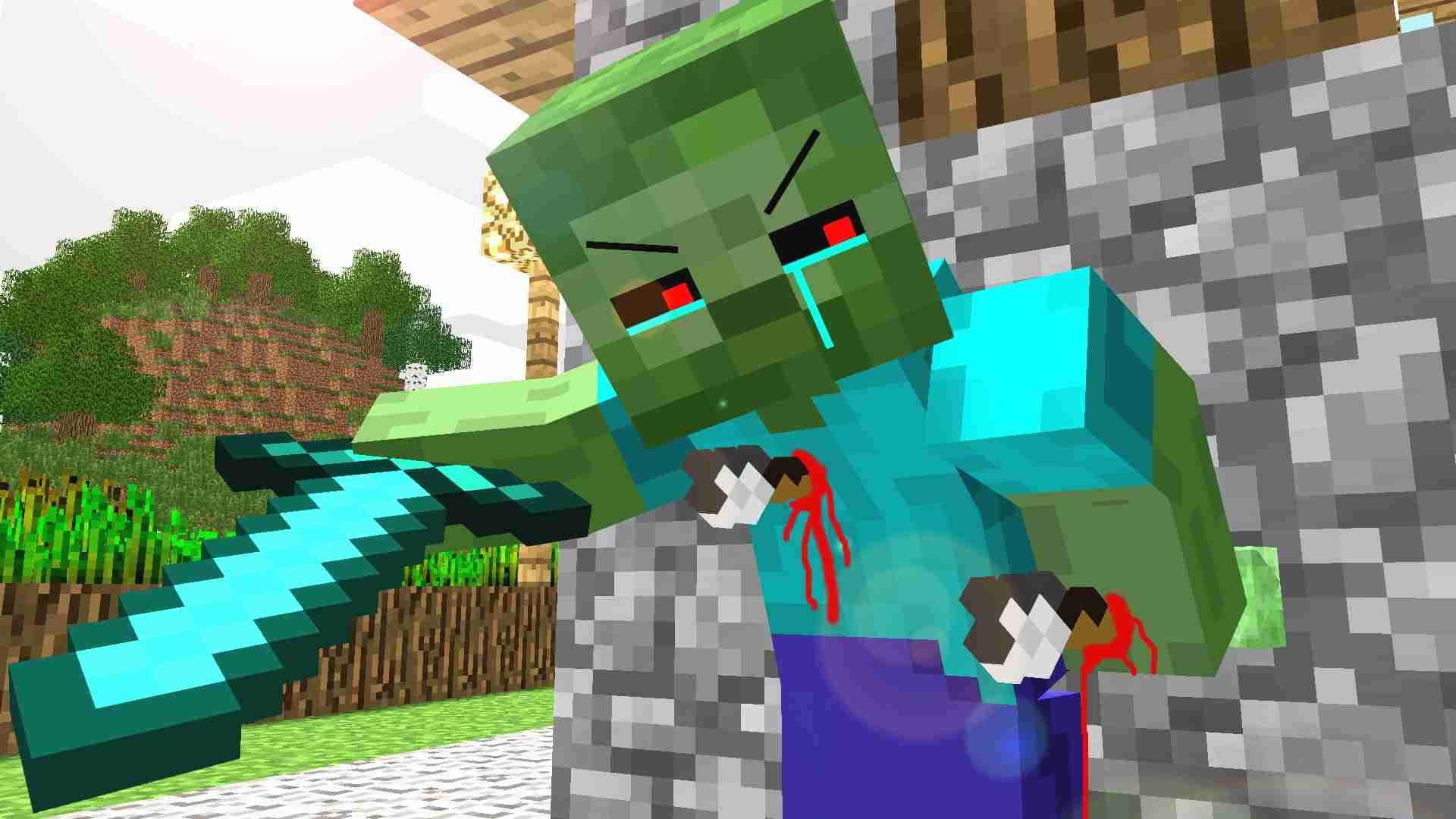 minecraft zombie Wallpapers