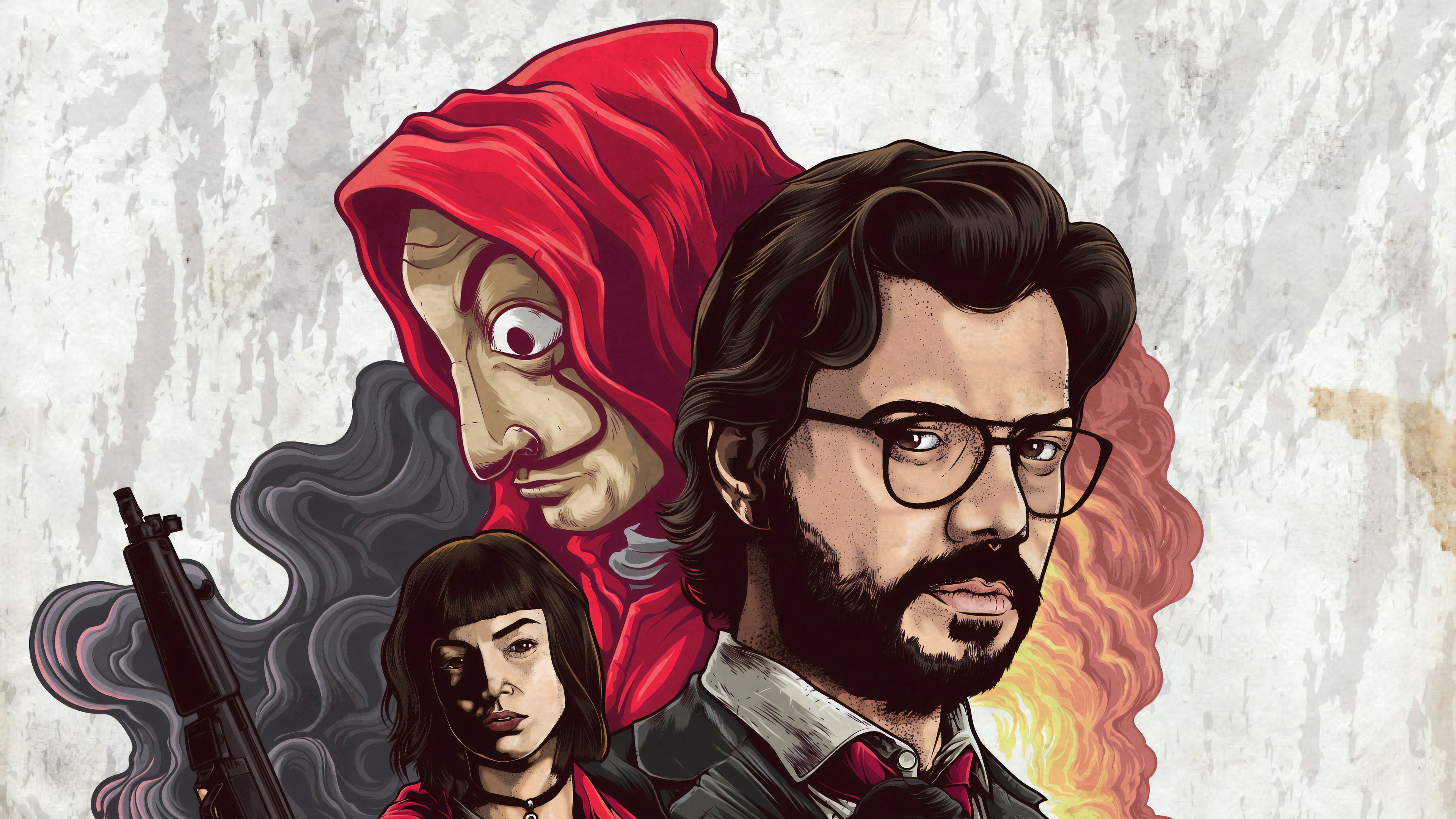 Money Heist x Garena Free Fire Wallpapers