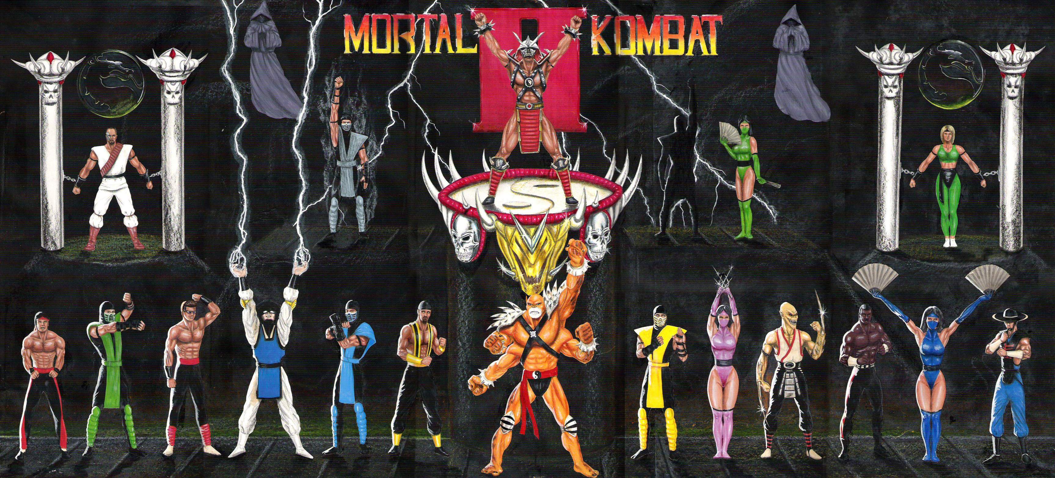 mortal kombat 2 logo Wallpapers