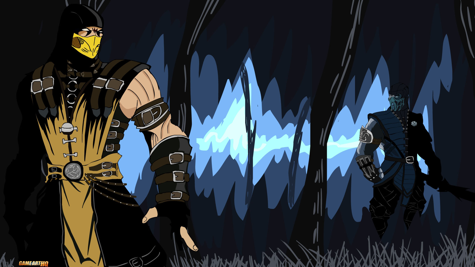 mortal kombat scorpion vs sub zero Wallpapers