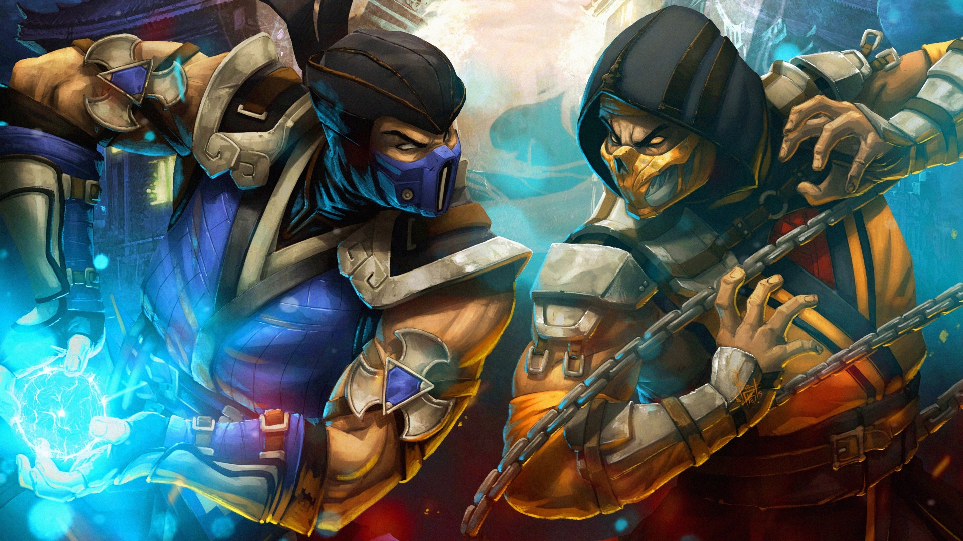 mortal kombat scorpion vs sub zero Wallpapers