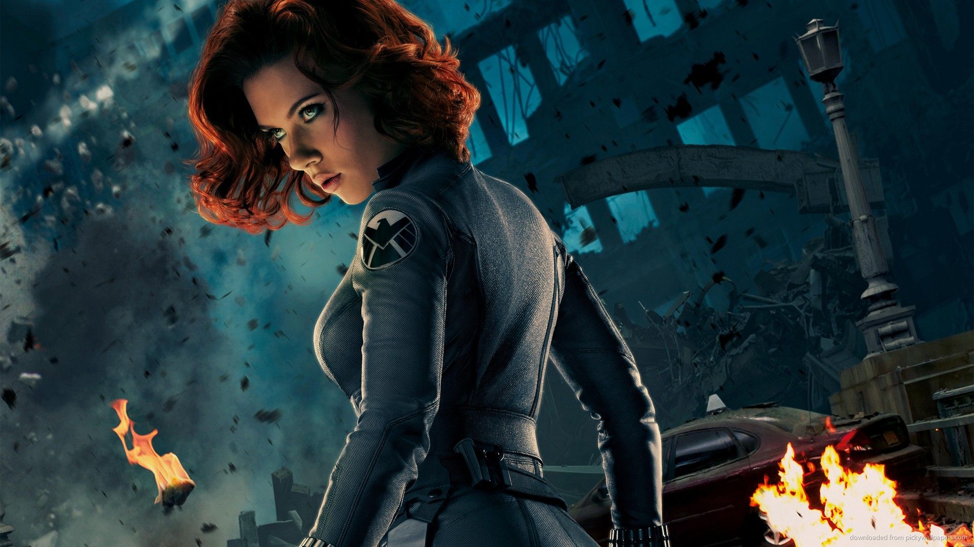 Natasha Romanoff as Black Widow in Marvel Super War Wallpapers