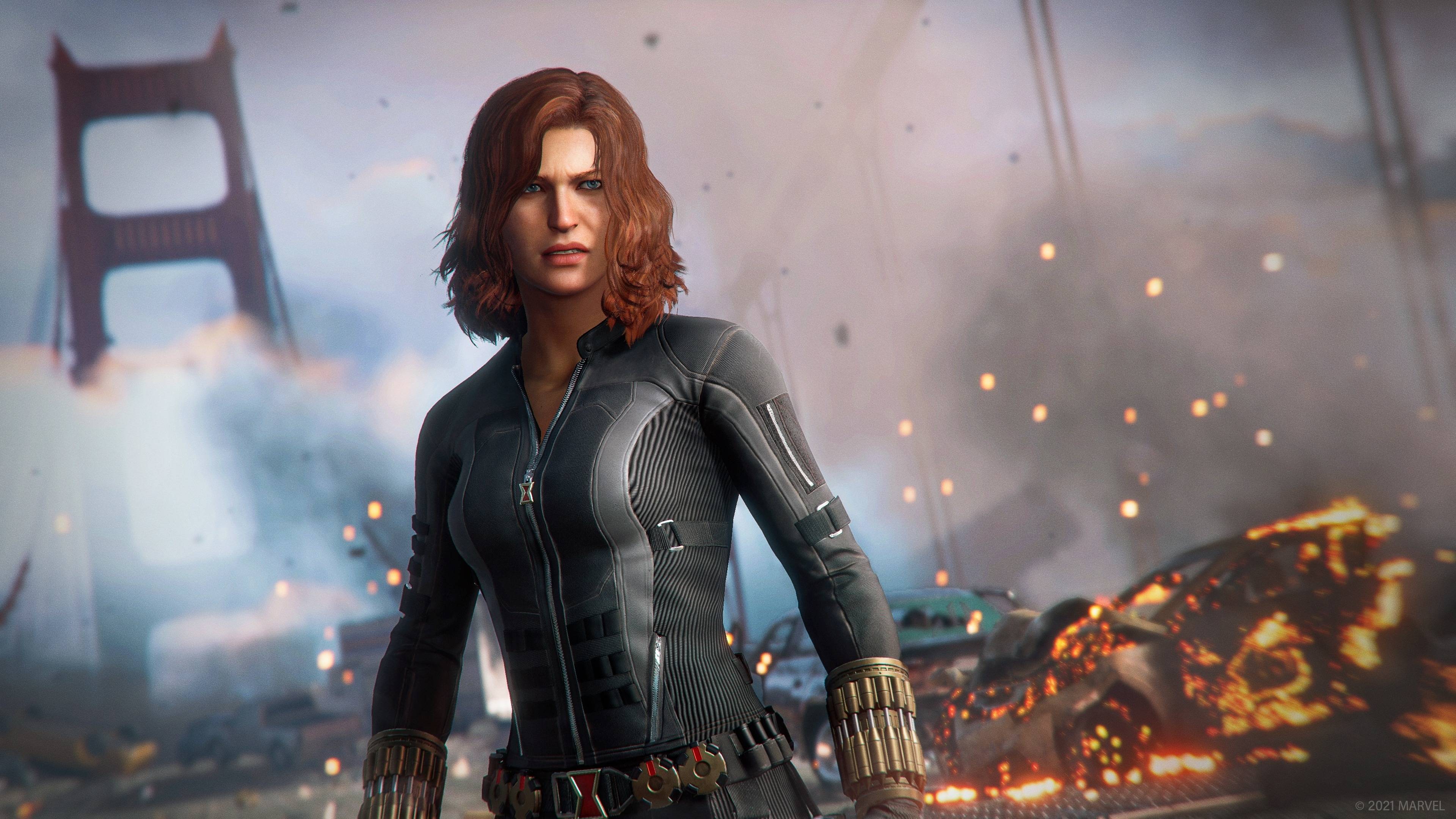 Natasha Romanoff as Black Widow in Marvel Super War Wallpapers