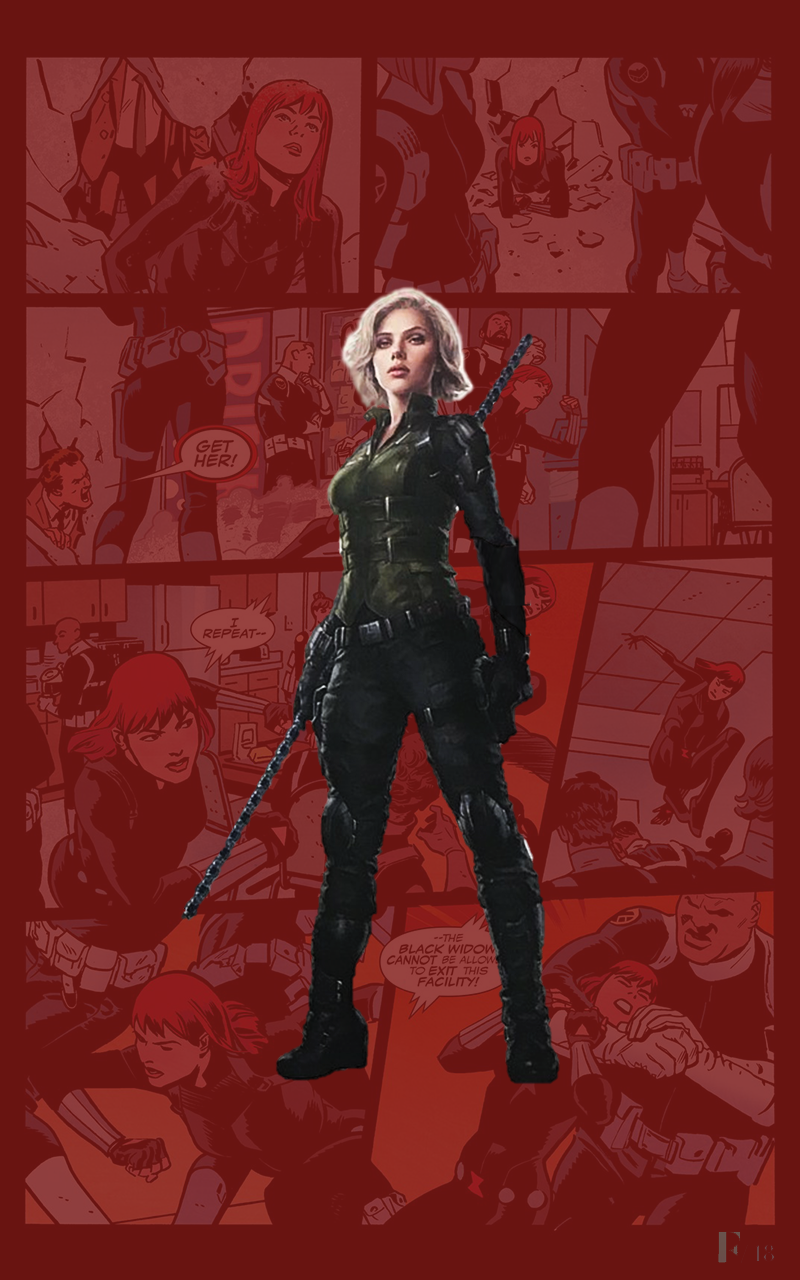 Natasha Romanoff as Black Widow in Marvel Super War Wallpapers