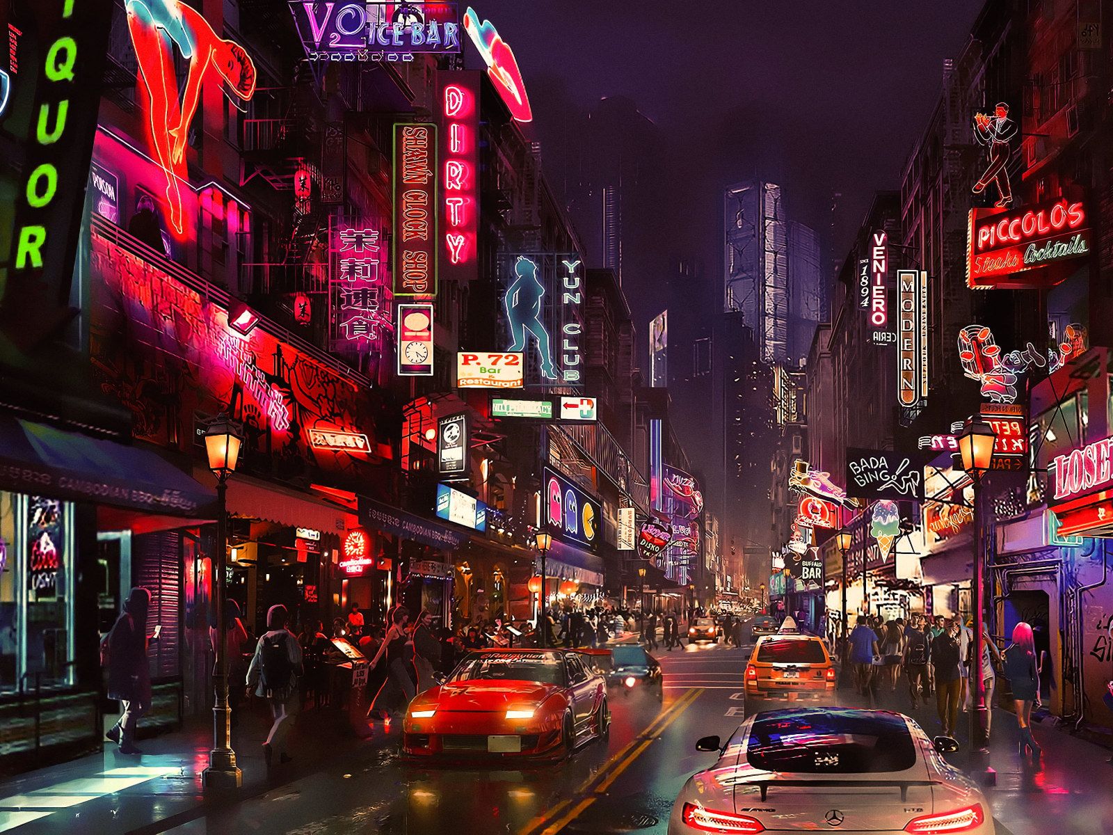 Neon Welcome To Night City Cyberpunk 2077 Wallpapers