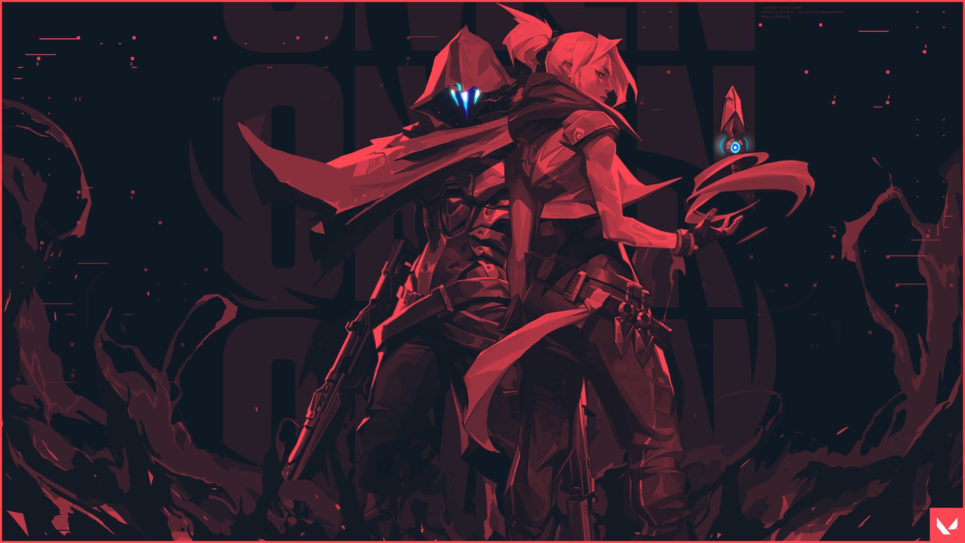 Omen Red Valorant Wallpapers