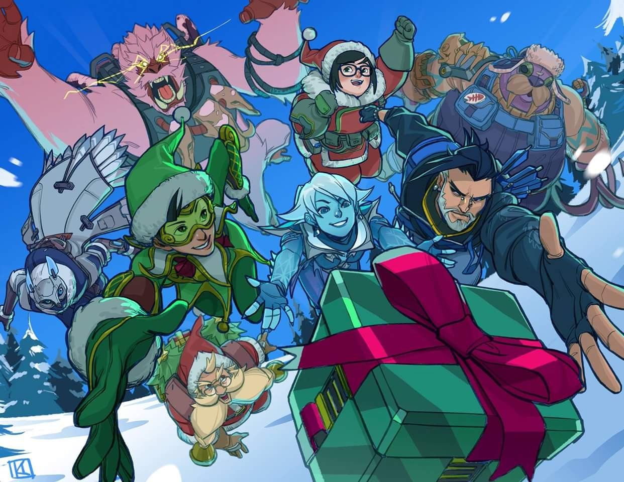 overwatch christmas wallpapers Wallpapers