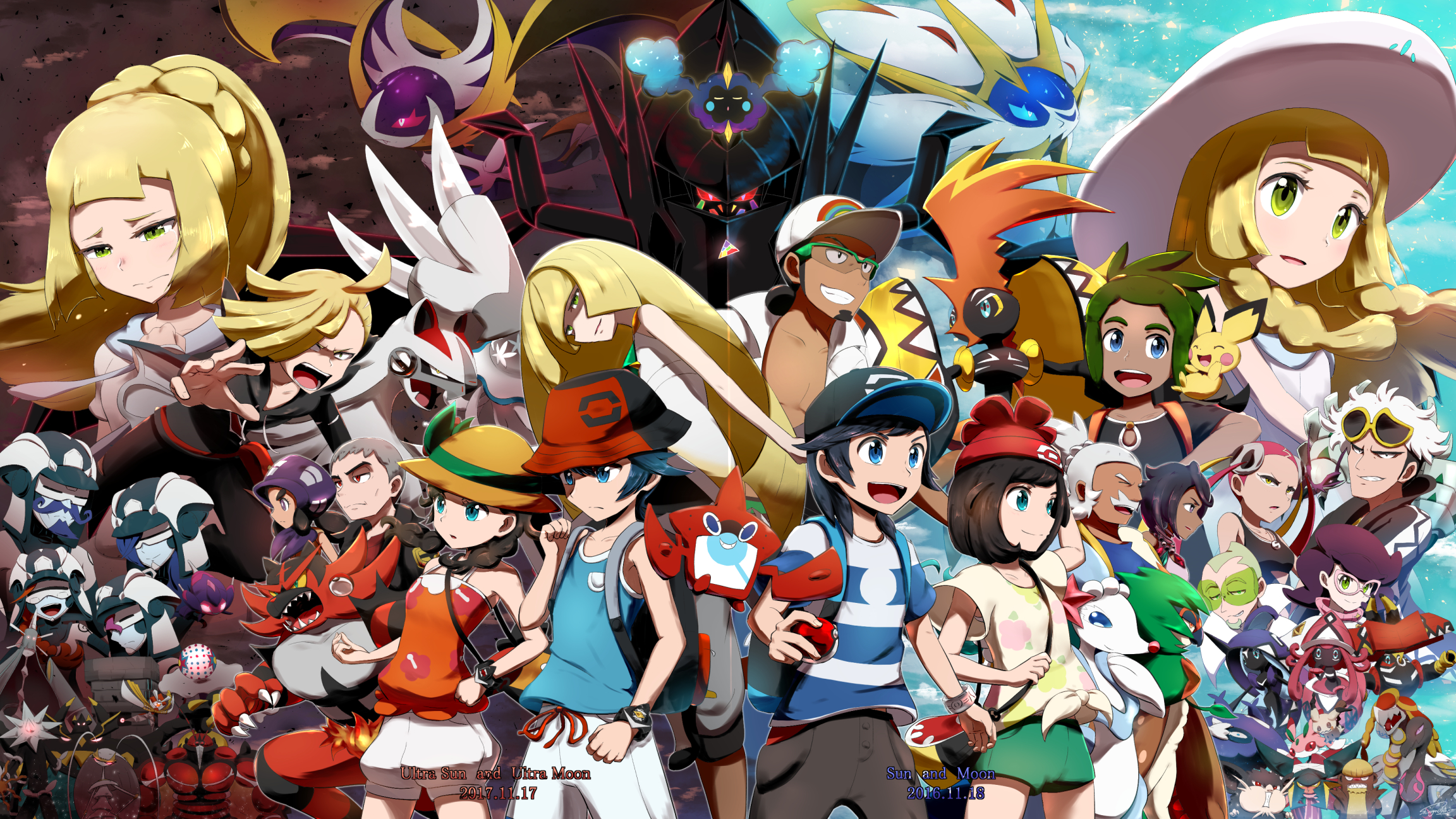 Pokemon Ultra Sun and Ultra Moon Wallpapers