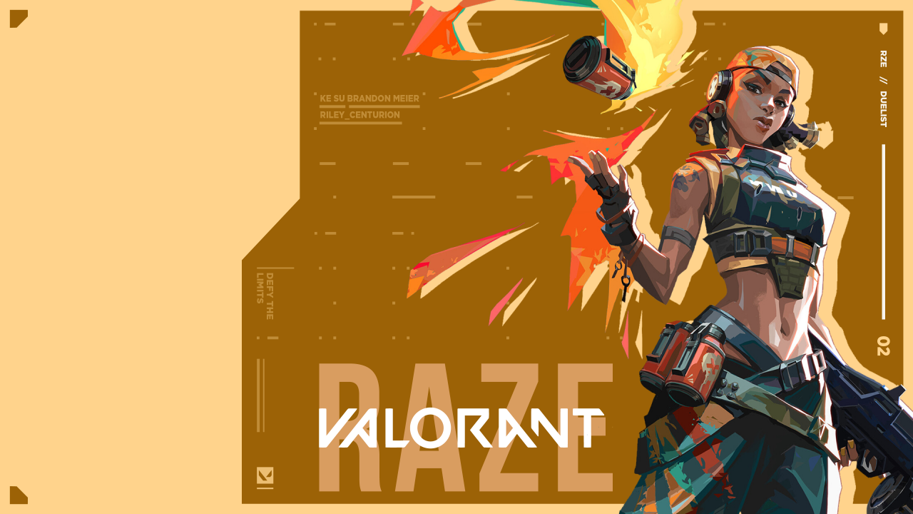 Raze New Valorant Wallpapers